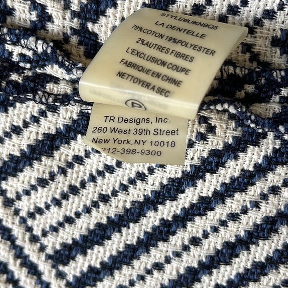 PLENTY Tracy Reese Anthropologie Open Front Cardigan Sweater Chevron Size XS - Picture 7 of 11